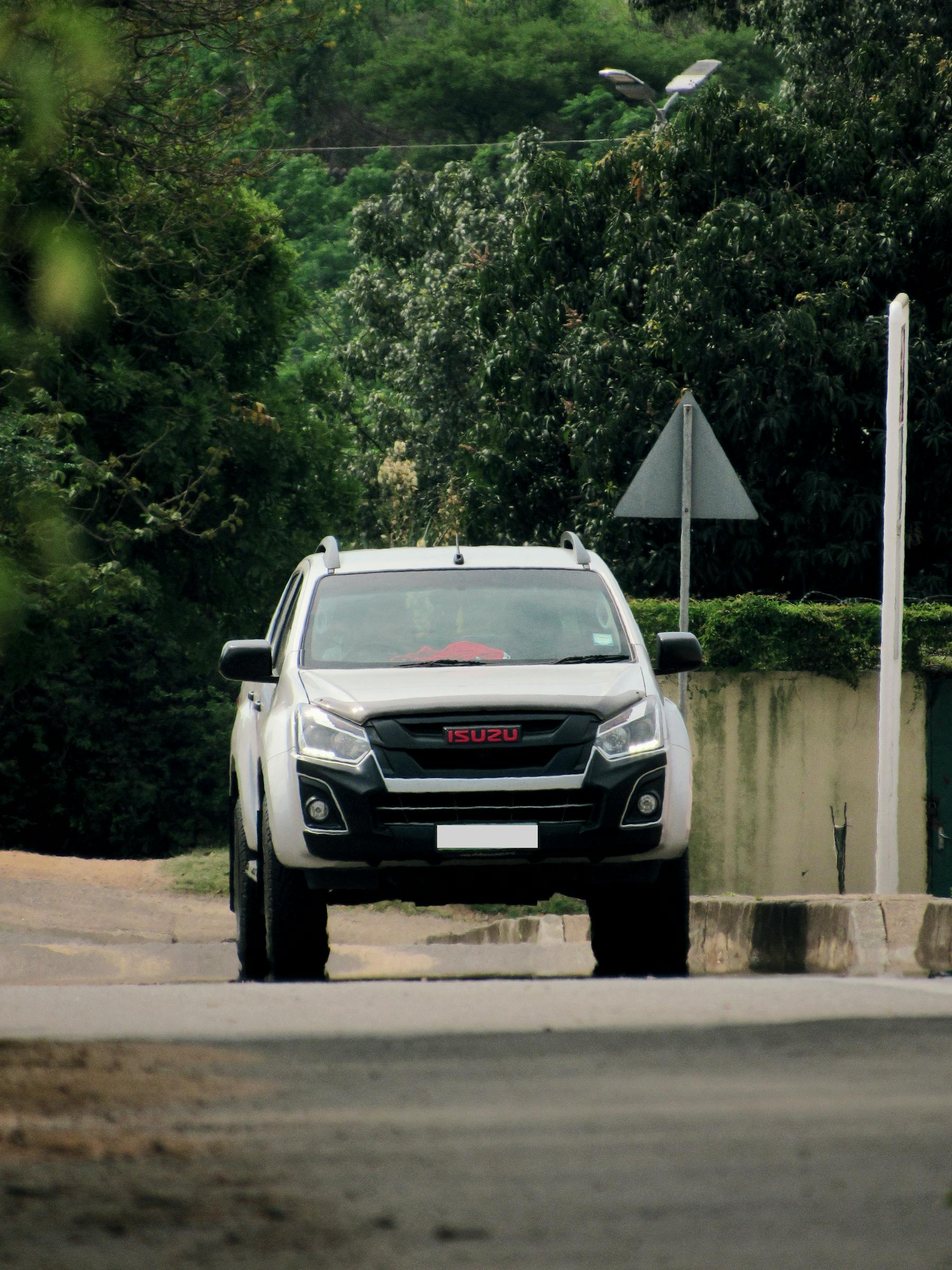 Cargo truck moving through an African road corridor
