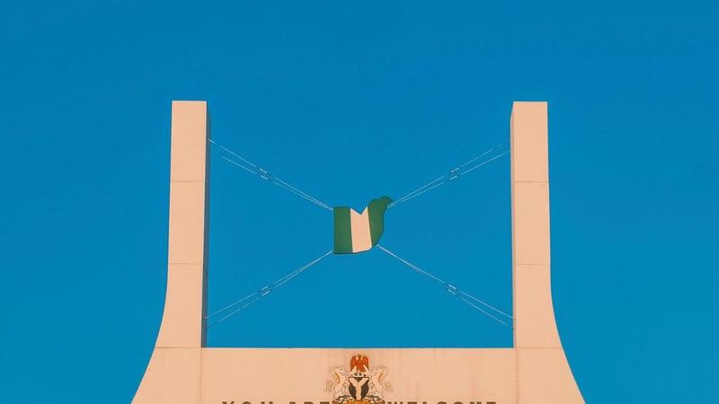 Abuja landmark with city road network