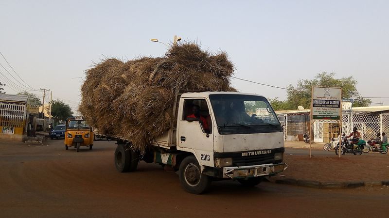 A loaded truck on the road in Birnin Kebbi