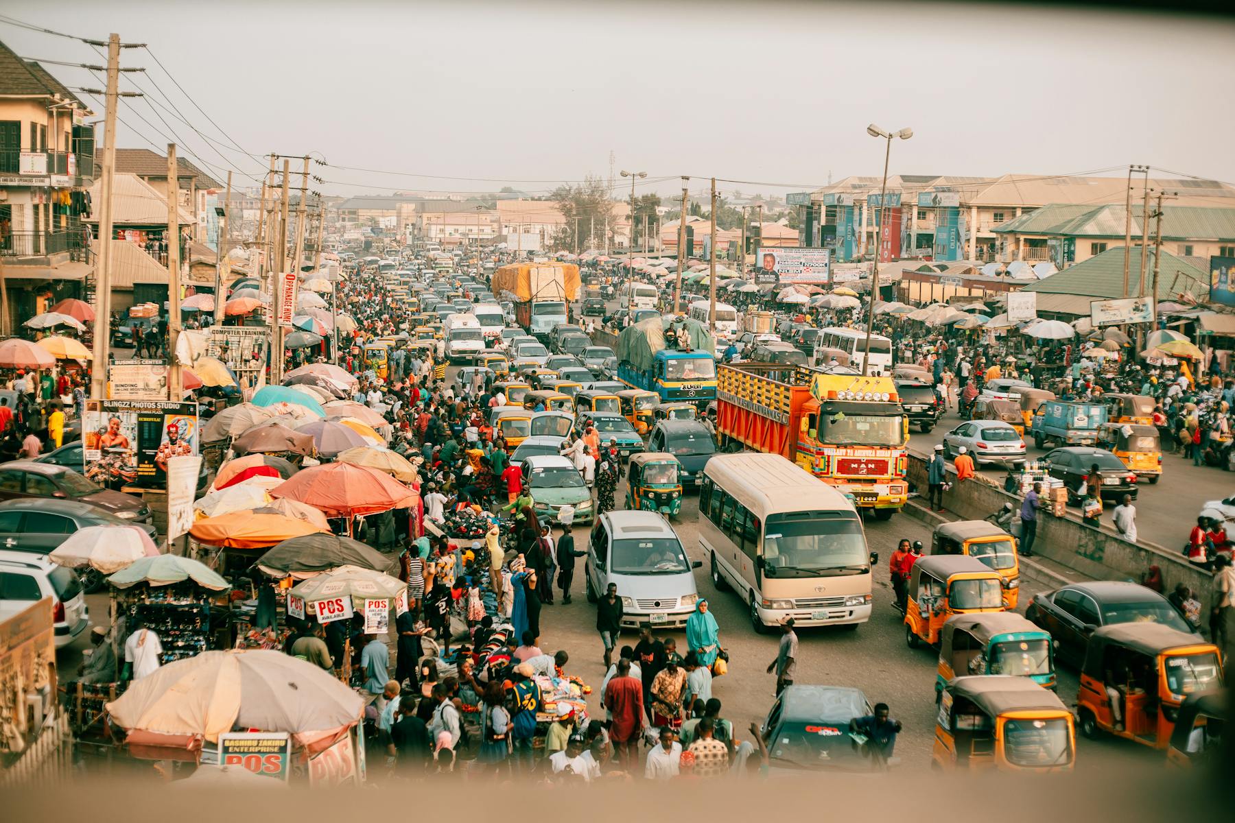 City lagos bustling