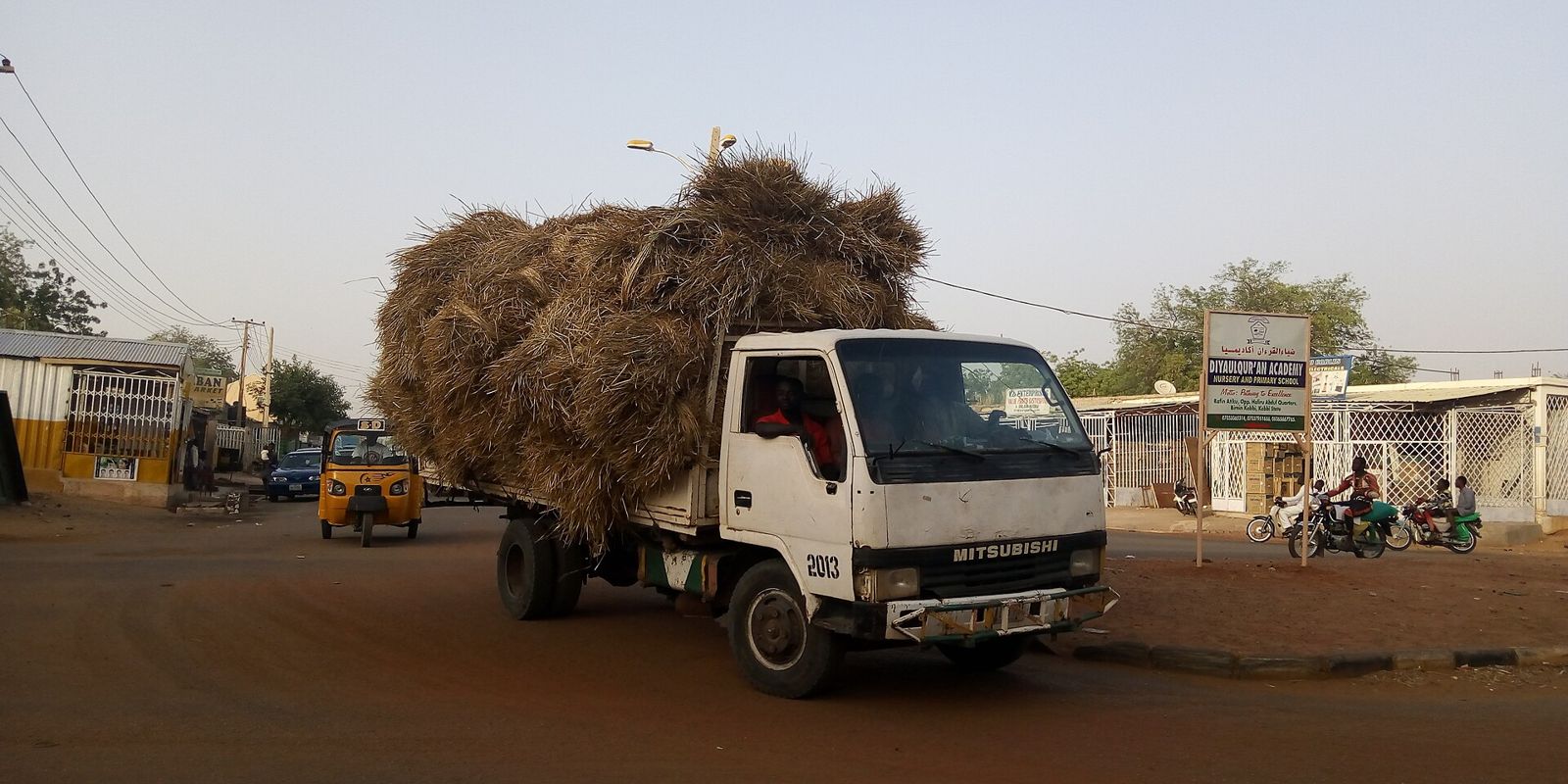 A loaded truck on the road in Birnin Kebbi