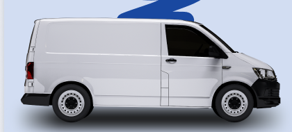 White delivery van shown from the side